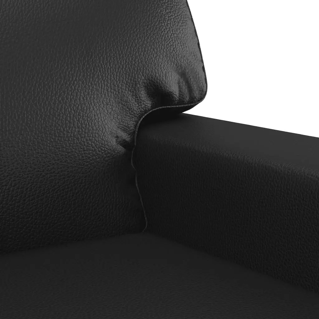2 Piece Black Sofa Set