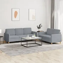 Specifications of Grey Fabric Sofa Set: 2-Piece Suite