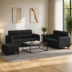 Specifications of a 3 Piece Sofa Set with Footstool
