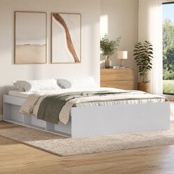 Specifications of White Bed Frame 150x200 cm