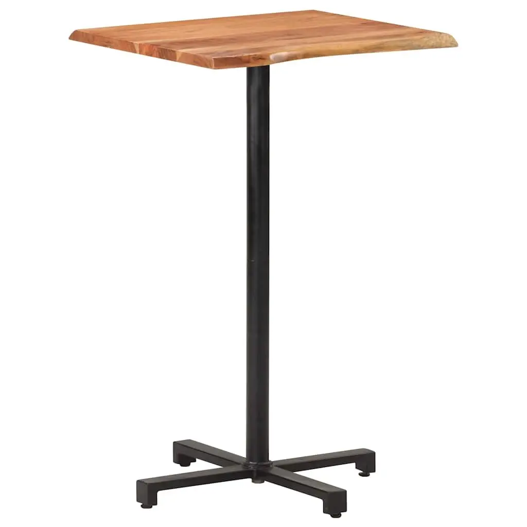 Bar Table Kitchen Dining 60x60x110cm Solid Acacia Wood