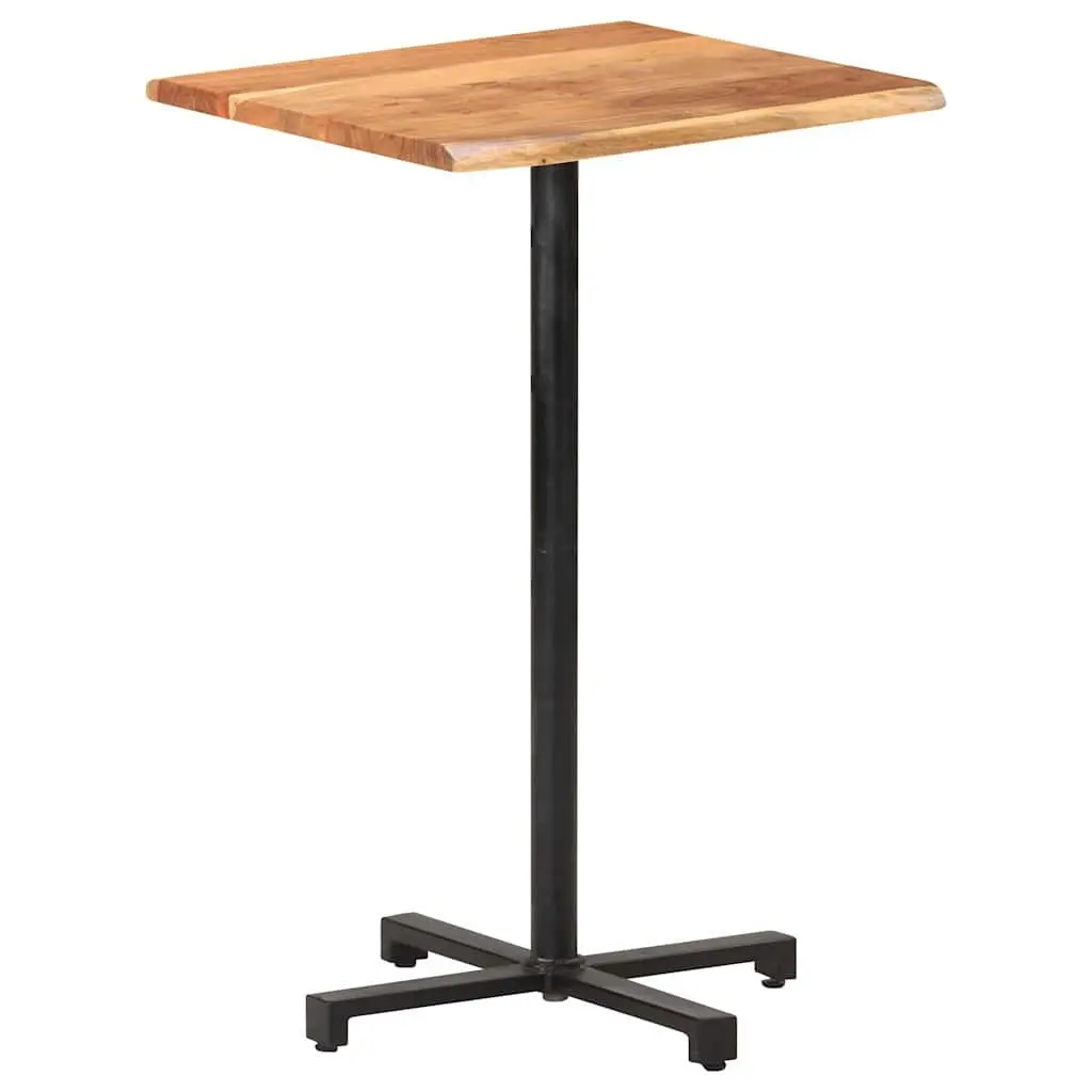 Bar Table Kitchen Dining 60x60x110cm Solid Acacia Wood