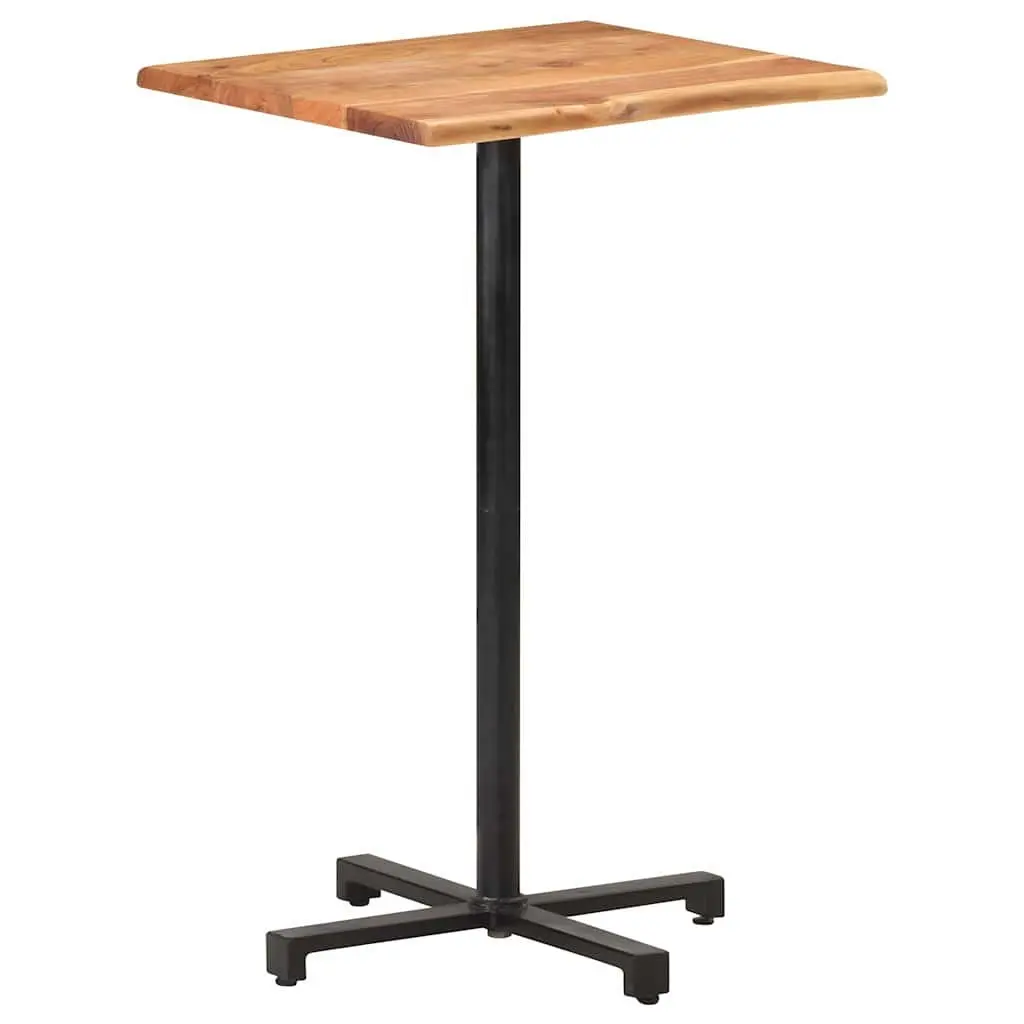 Bar Table Kitchen Dining 60x60x110cm Solid Acacia Wood
