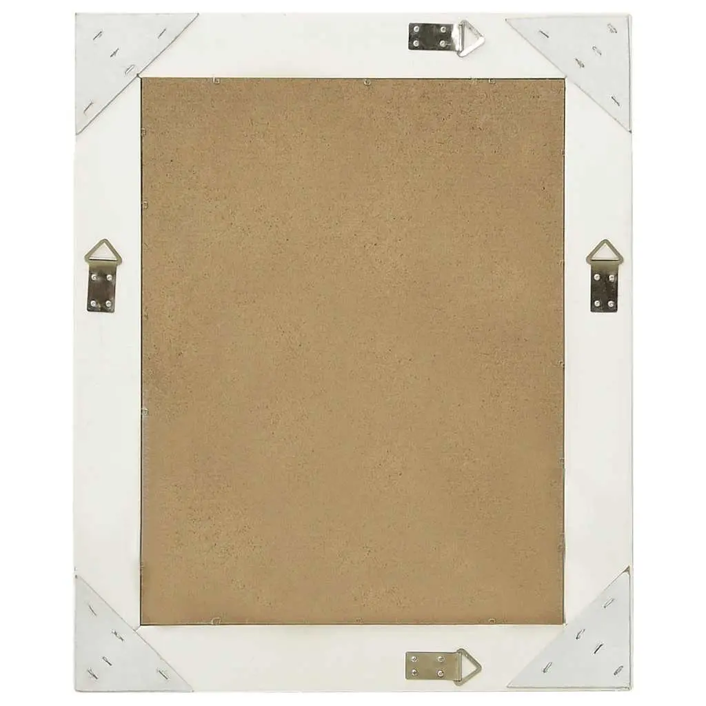 Baroque Wall Mirror 50x60 cm in White