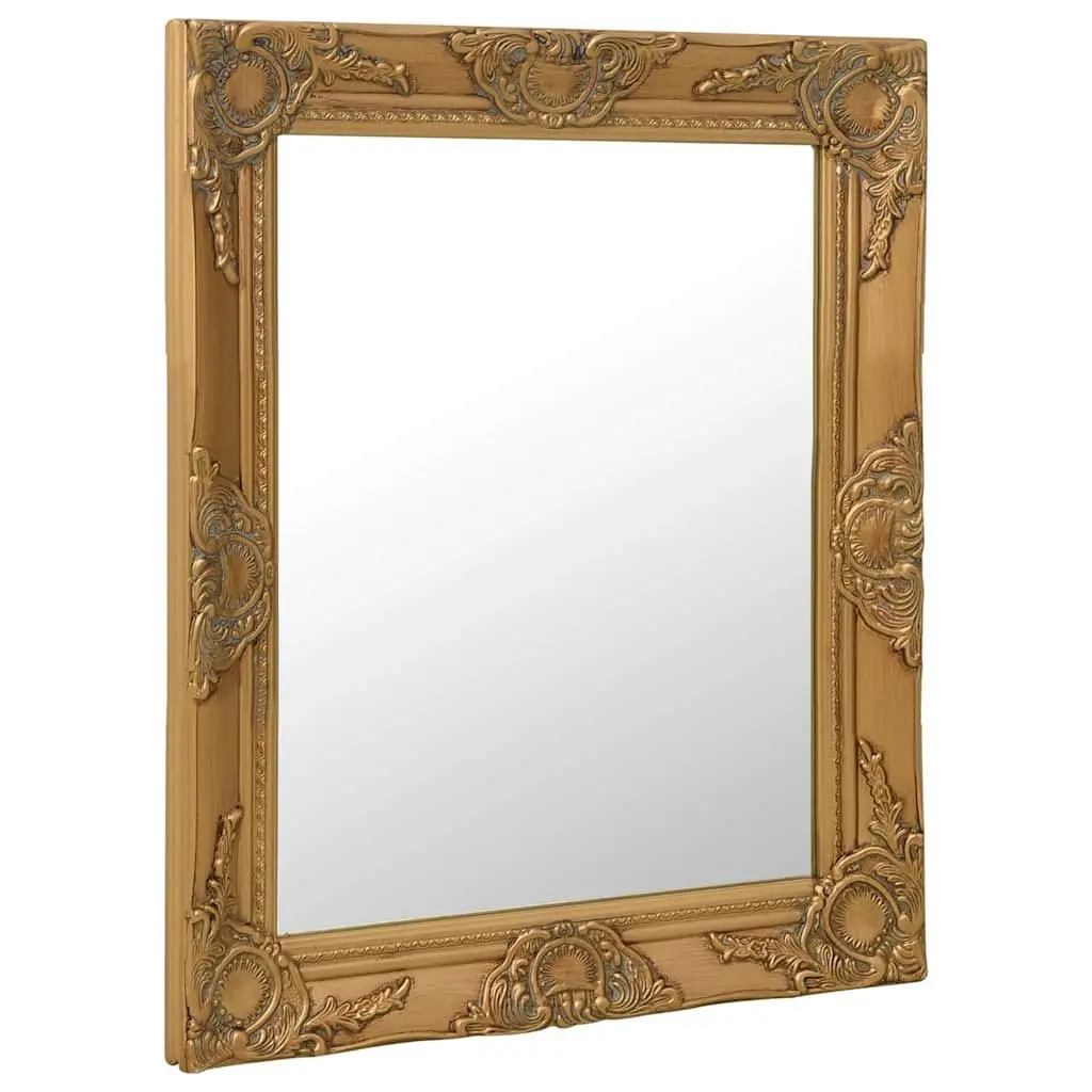 50x60 cm Gold Framed Baroque Wall Mirror