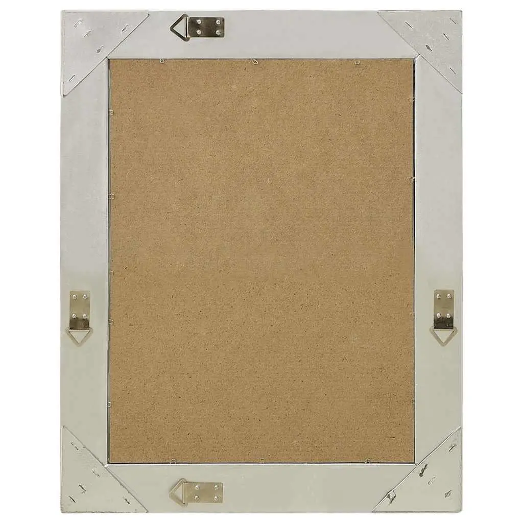 Baroque Style Silver Frame Wall Mirror 50 x 60 cm