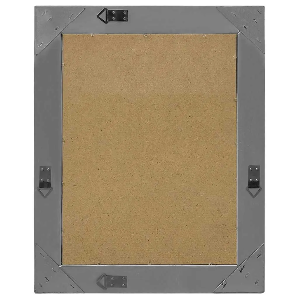 50x60 cm Wall Mirror with Baroque Style Black Frame