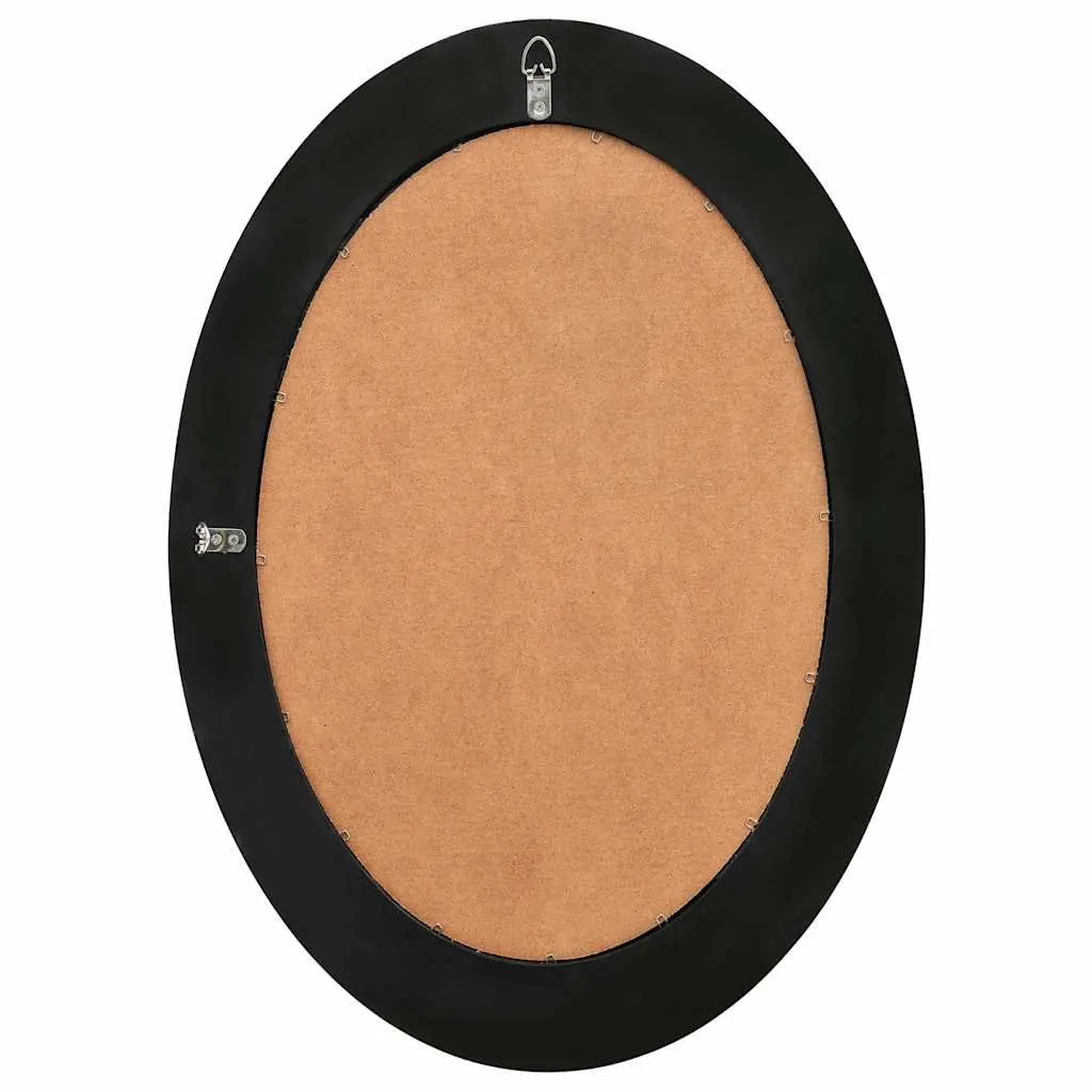 Wall Mirror Baroque Style Black 50x70 cm Ornate Frame Decor Bedroom