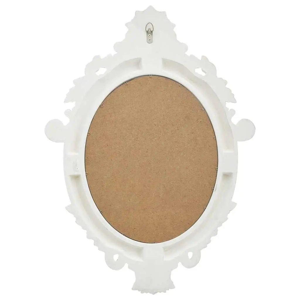 Wall Mirror Dressing Room 56x76 cm White Ornate Frame