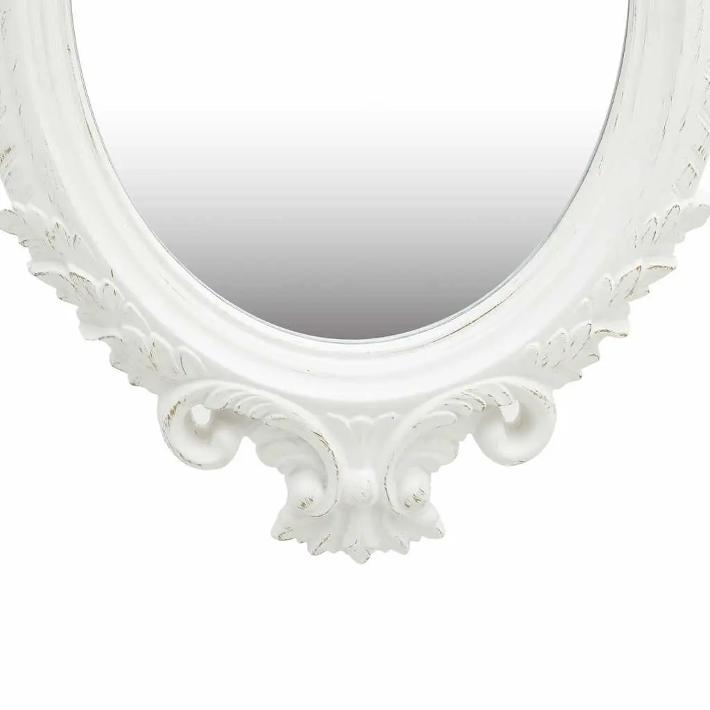 Wall Mirror Dressing Room 56x76 cm White Ornate Frame