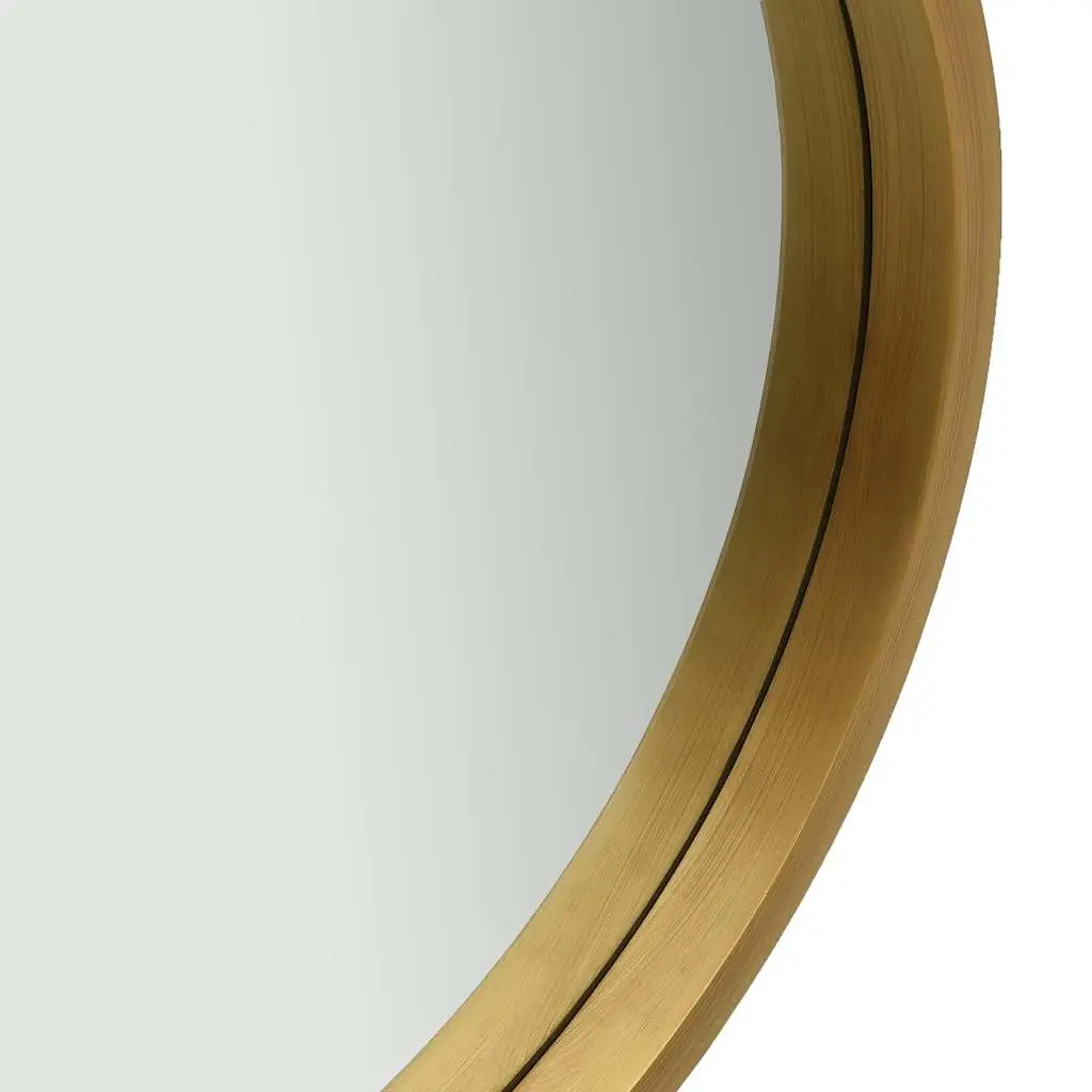Round Wall Mirror for Bedroom Living Room 50cm Gold Frame