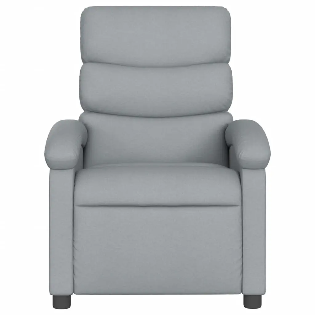 Electric Massage Recliner Chair for Living Room Grey Fabric