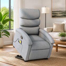 Specifications of Grey Fabric Massage Recliner Chair