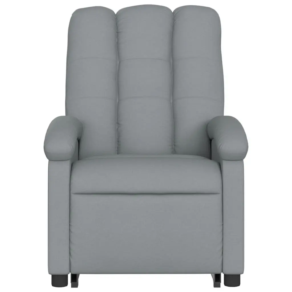 Electric Massage Recliner Chair for Living Room Grey Fabric