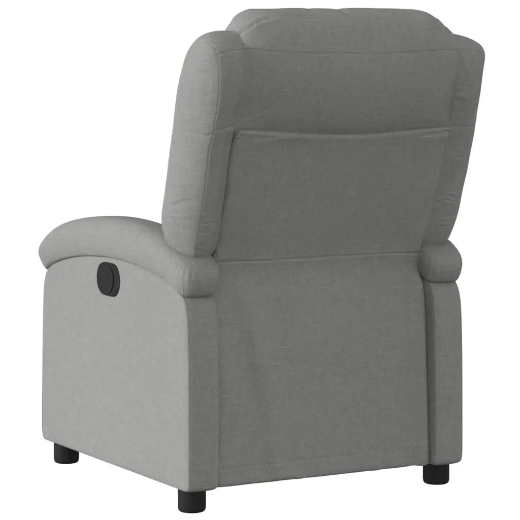 Recliner Chair Manual Reclining Armchair for Living Room Dark Grey Fabric