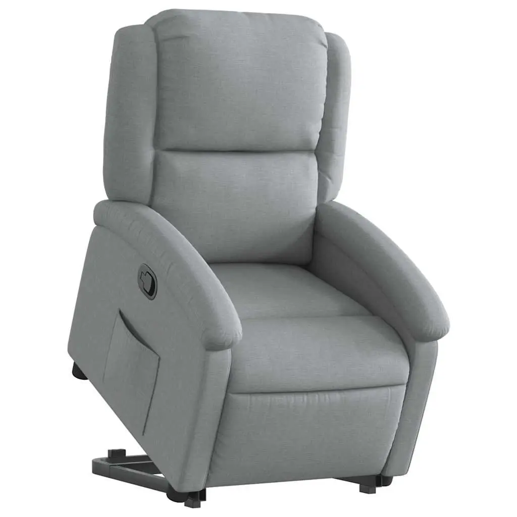Stand Up Recliner Chair Living Room Light Grey