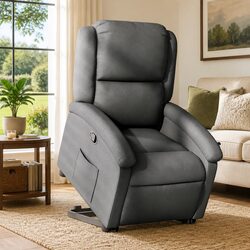 Specifications of Dark Grey Fabric Recliner Chair