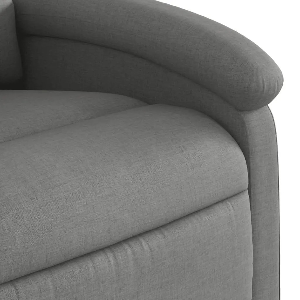 Recliner Chair for Living Room Dark Grey Fabric Power Lift Electric Motor Manual