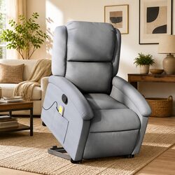 Specifications of Grey Fabric Power Lift Massage Recliner Chair