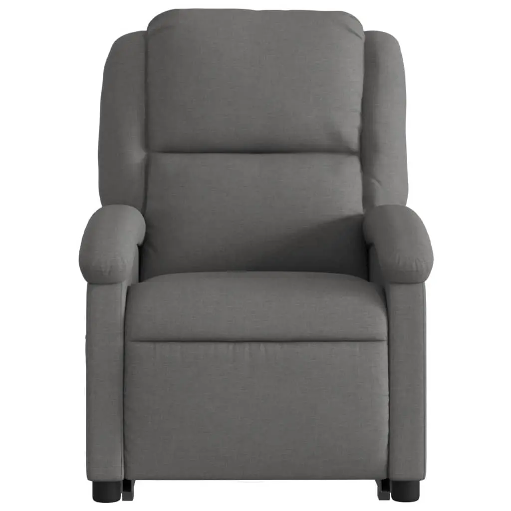 Electric Massage Recliner Chair for Living Room Grey Fabric
