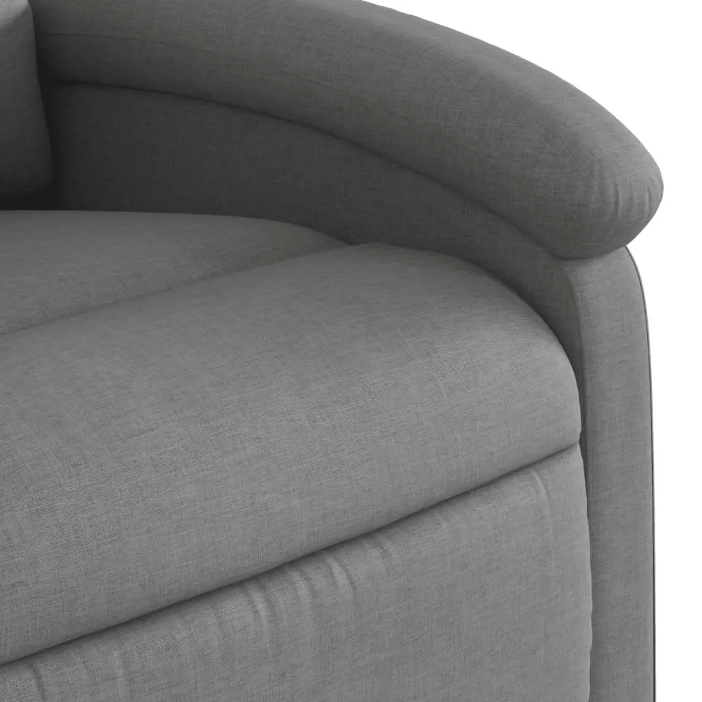 Electric Massage Recliner Chair for Living Room Grey Fabric