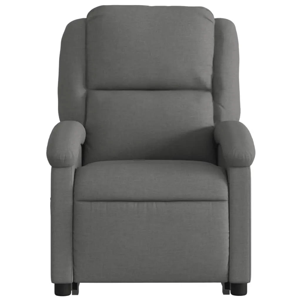 Electric Recliner Chair for Living Room Grey Fabric 135 Degrees