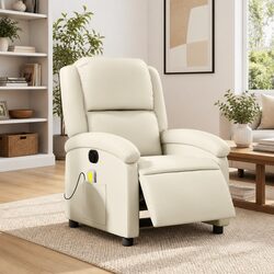 Specifications of Cream Electric Massage Recliner Chair