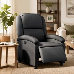 Specifications of the Black Leather Electric Recliner Chair