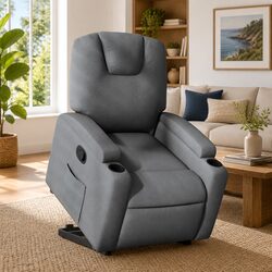 Specifications of Stand Up Recliner Chair in Dark Grey