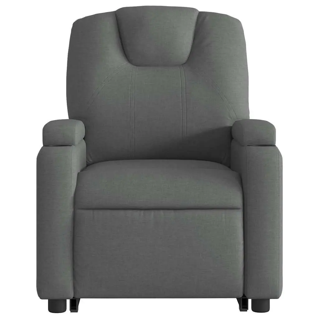 Grey Fabric Massage Recliner Chair