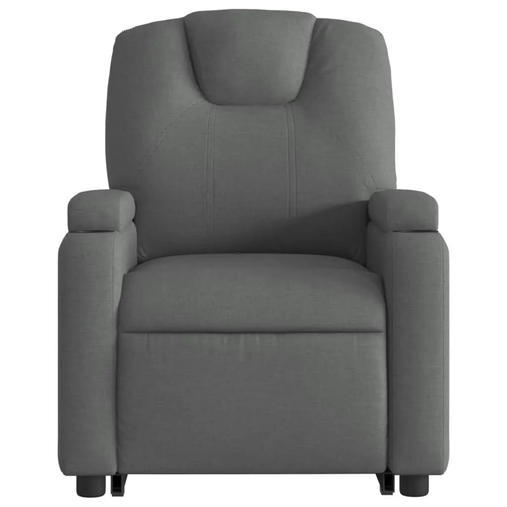 Electric Stand Up Recliner Chair for Living Room Grey Fabric
