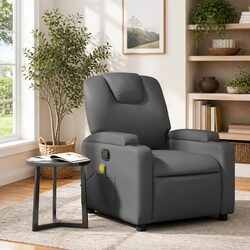 Specifications for Grey Manual Recliner Chair with 6 Massage Points