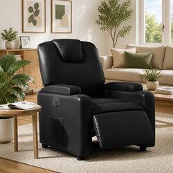 Black Faux Leather Electric Recliner Chair Specifications