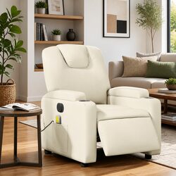 Specifications of Electric Massage Recliner Chair in Cream