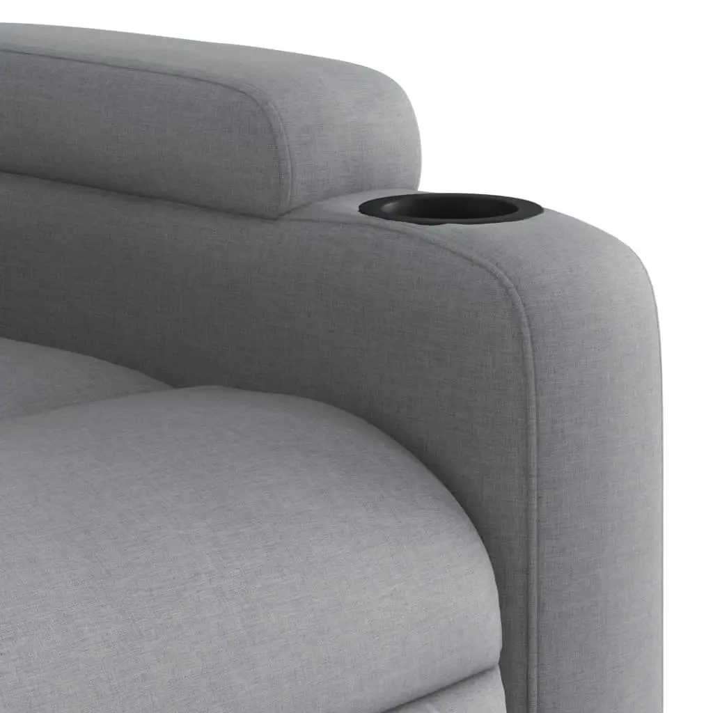 Recliner Chair Manual Reclining Armchair for Living Room Light Grey