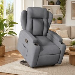 Specifications for the Grey Fabric Stand-Up Recliner