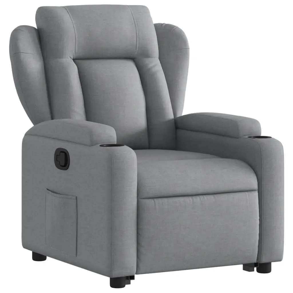 Grey Fabric Stand-Up Recliner