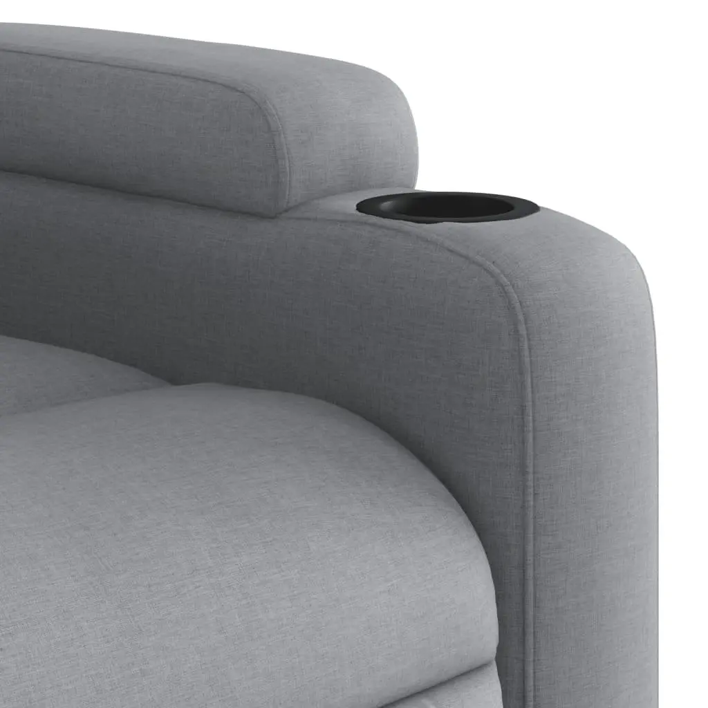 Grey Fabric Stand-Up Recliner