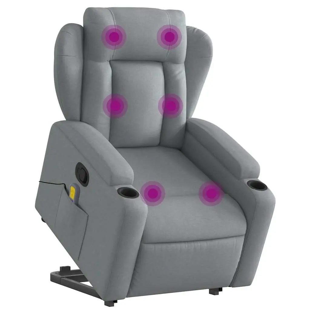 Grey Electric Massage Recliner Chair