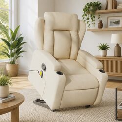 Specifications of Cream Stand Up Massage Recliner Chair