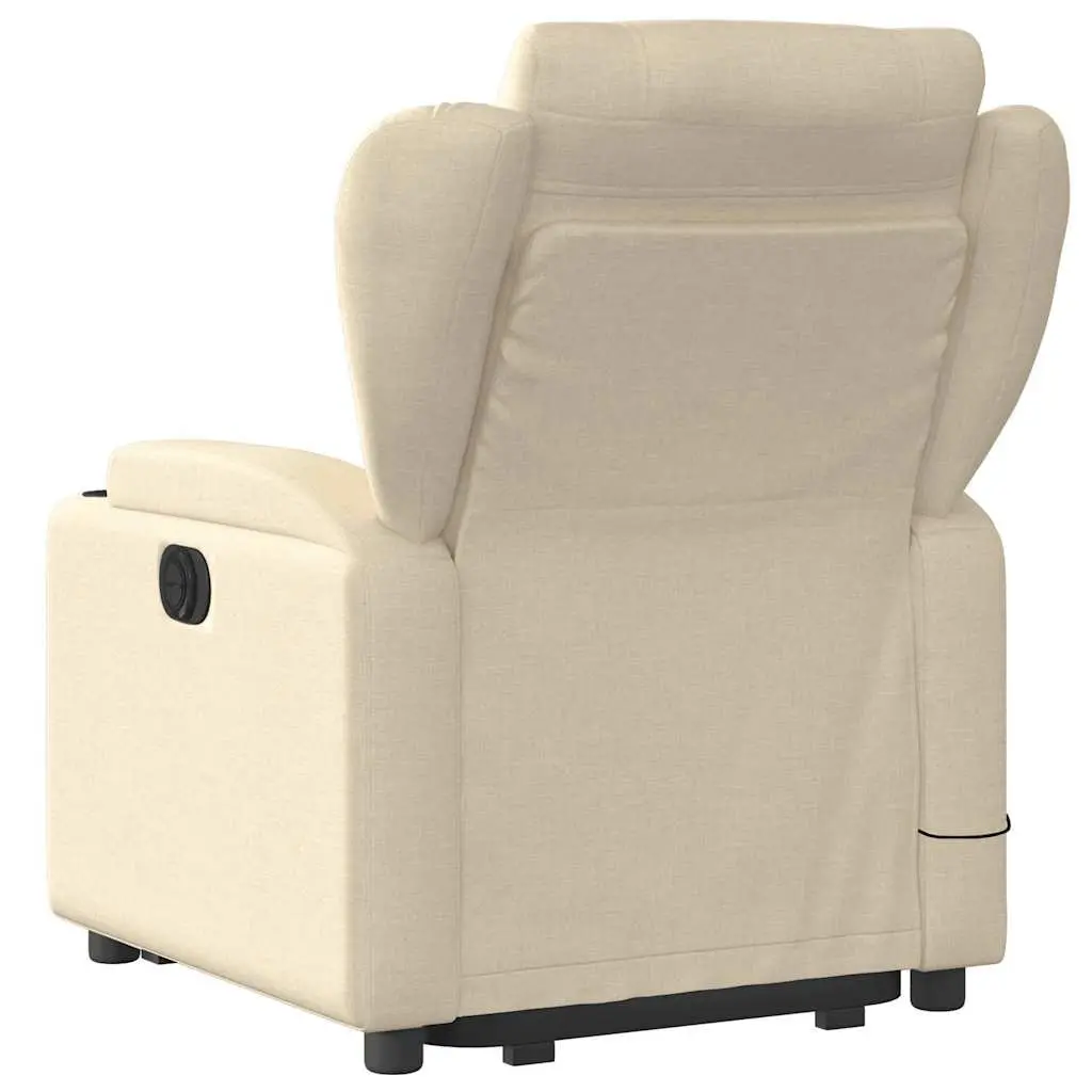 Electric Massage Recliner Chair for Elderly Cream