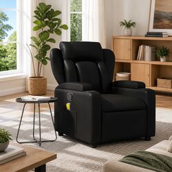 Specifications for Black Faux Leather Massage Recliner Chair