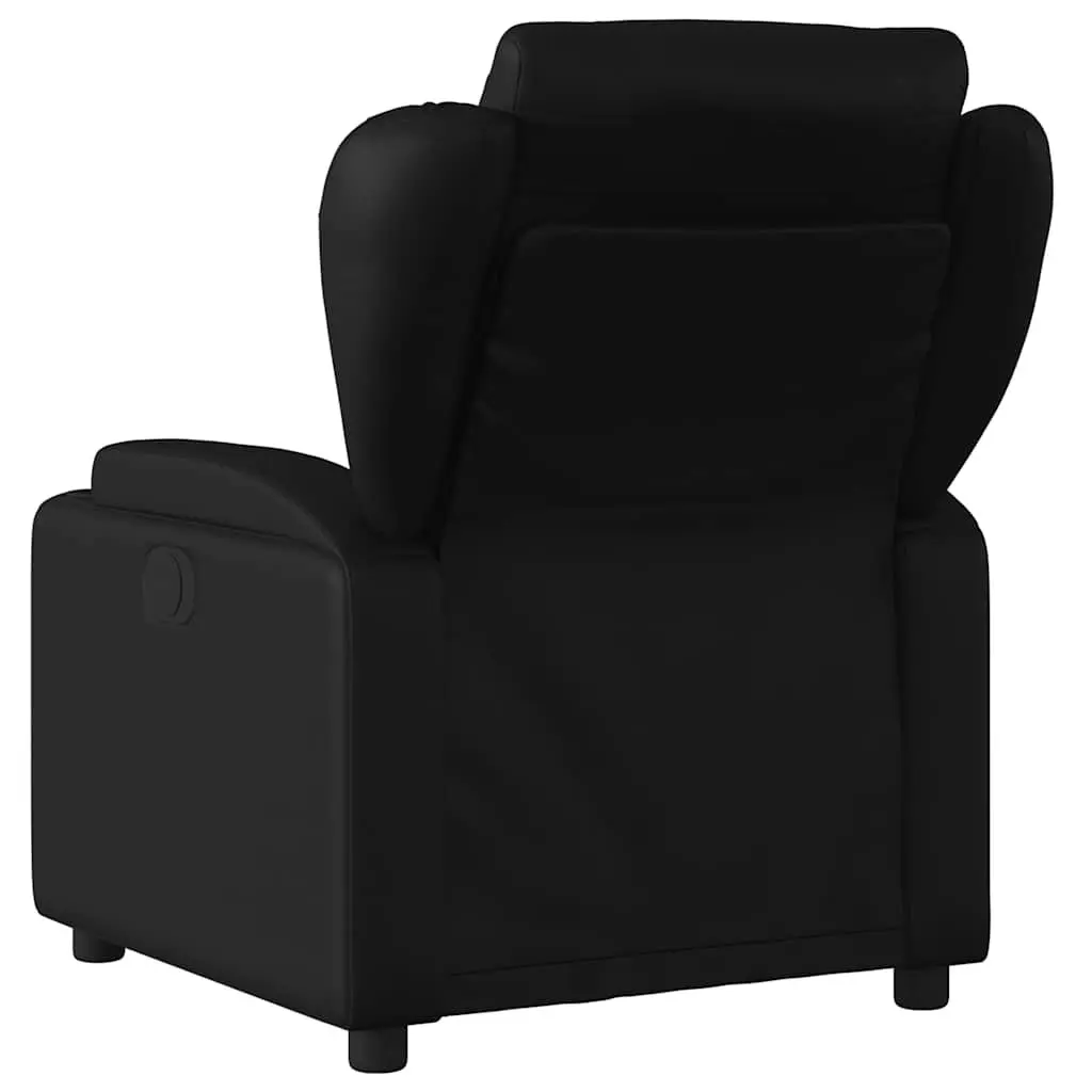 Electric Massage Recliner Chair for Home Leisure Black Faux Leather
