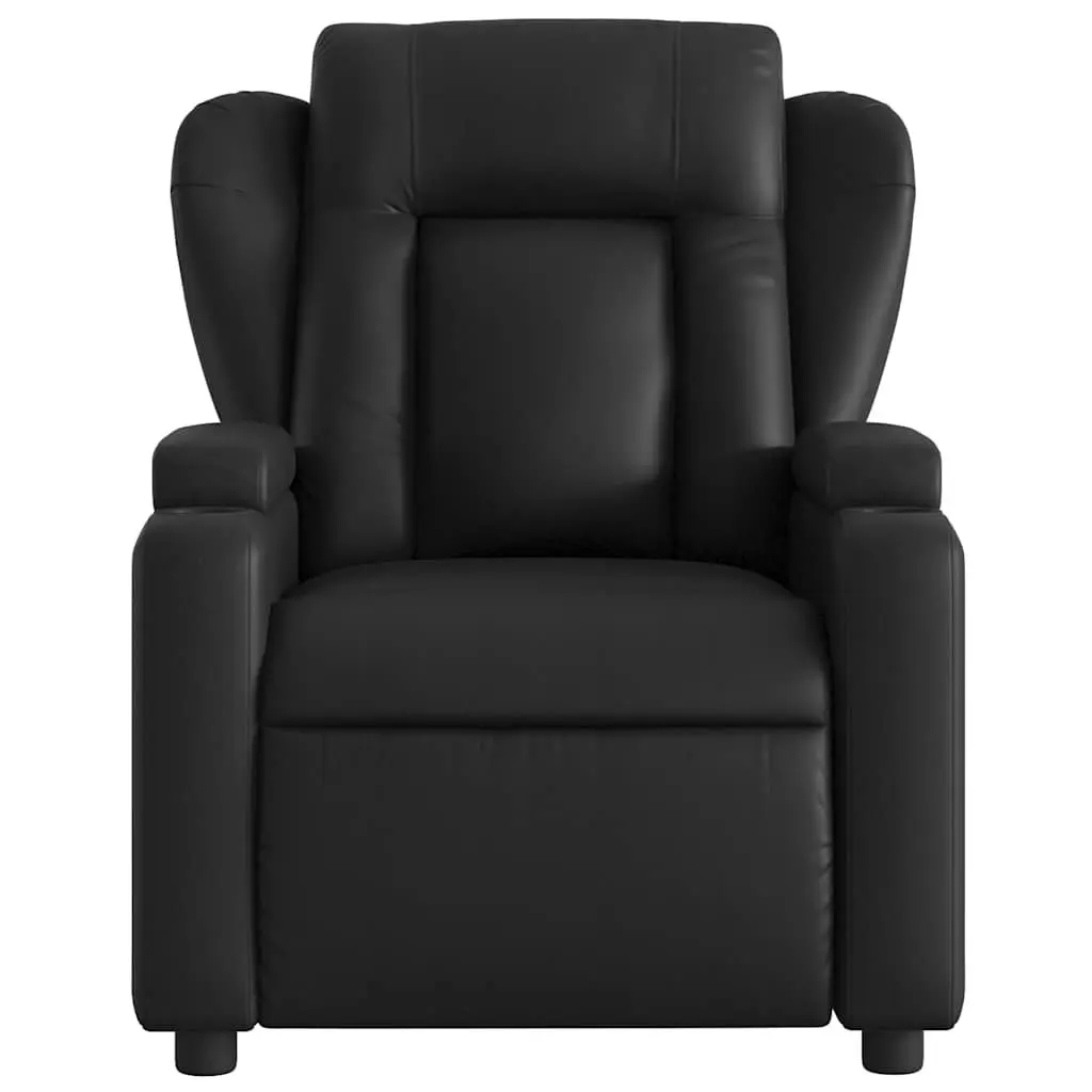 Electric Massage Recliner Chair for Home Leisure Black Faux Leather
