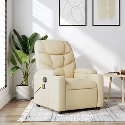 Specifications of Cream Manual Recline Massage Chair