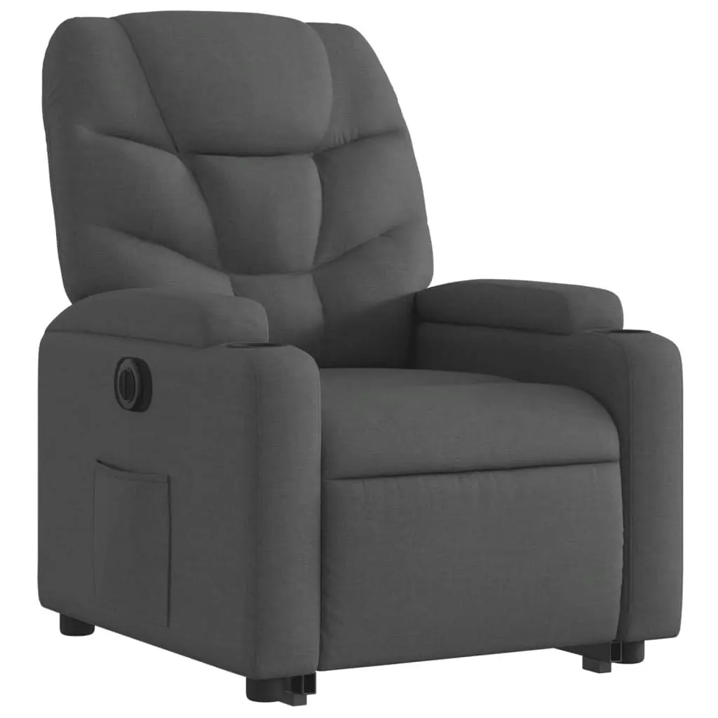 Electric Stand Up Recliner Armchair for Elderly Comfort Grey