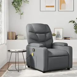 Specifications of Grey Faux Leather Manual Recline Chair
