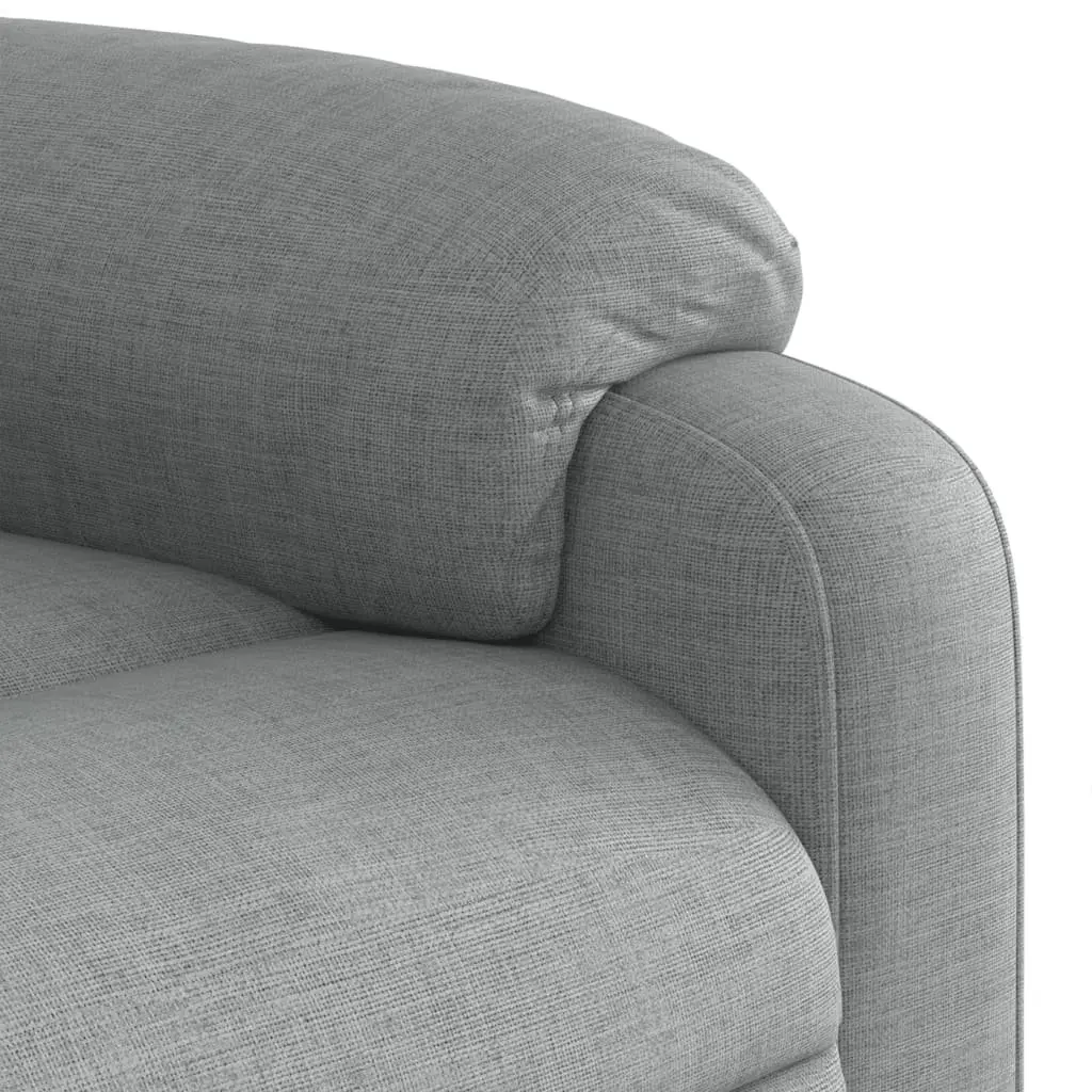 Grey Fabric Massage Recliner Chair
