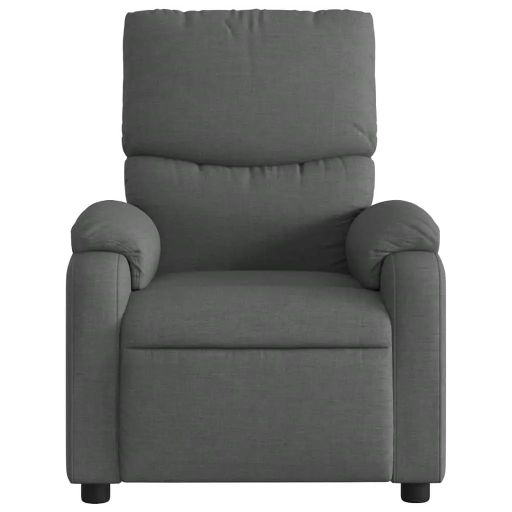 Electric Massage Recliner Chair for Relaxation Grey Fabric 135 Degrees