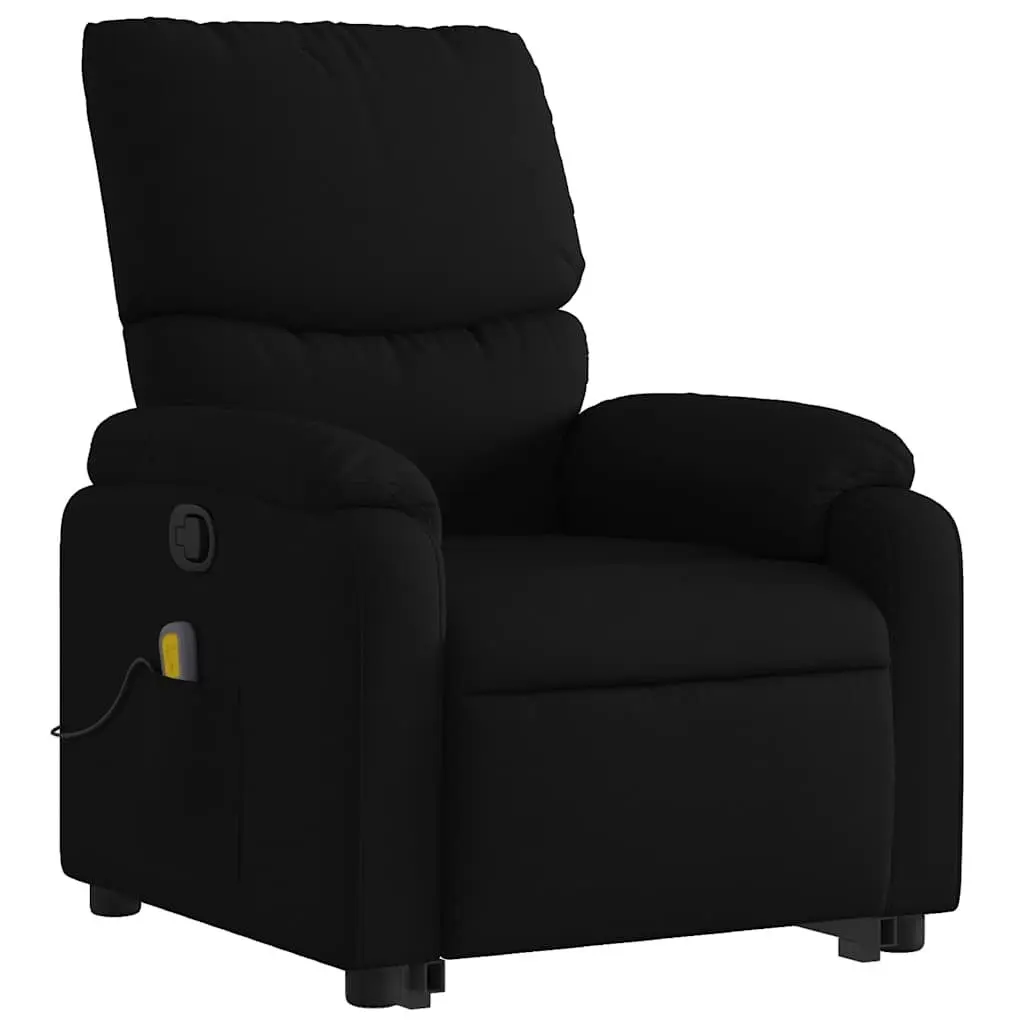 Electric Massage Recliner Chair for Living Room Black Fabric